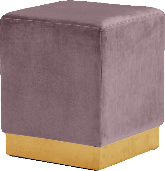 Jax - Stool Ottoman with Gold Base