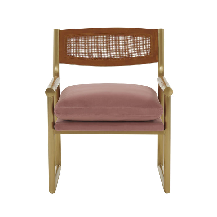 Harlow - Rattan Velvet Chair