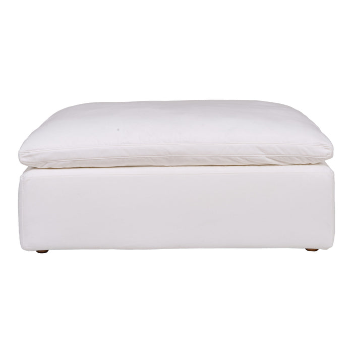 Clay - Ottoman Livesmart Fabric - Cream