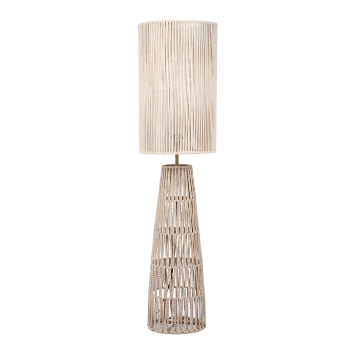 Beam - Jute Floor Lamp - Cream / Natural