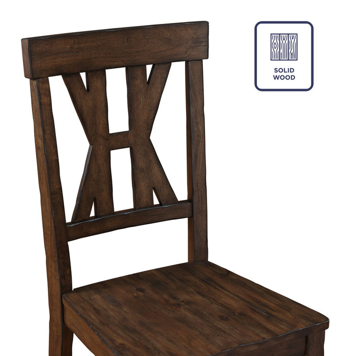 Auburn - Side Chair (Set of 2) - Dark Brown