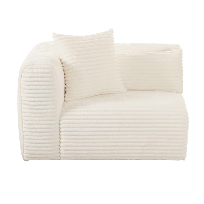 Tarra - Fluffy Oversized Corduroy Modular Corner Chair