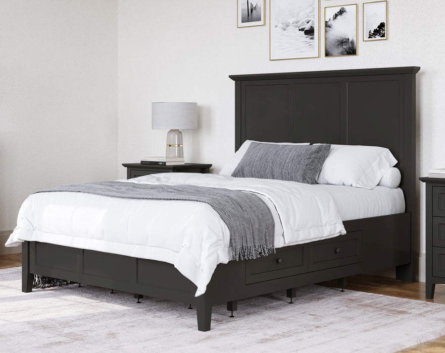 Grace Strg King Bed - Raven