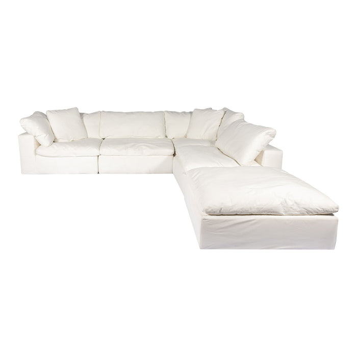 Clay - Dream Modular Sectional Livesmart Fabric - Cream