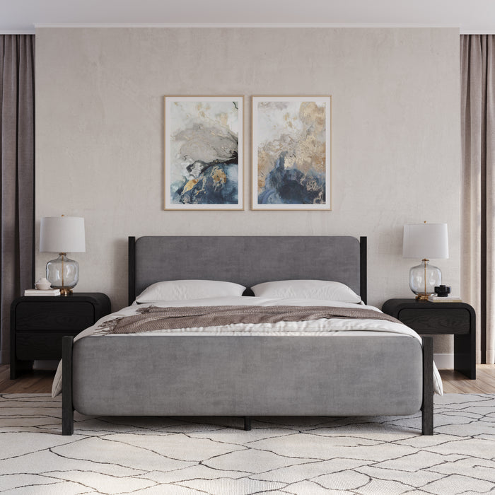 Elora Full Bed - Jet/Charcoal