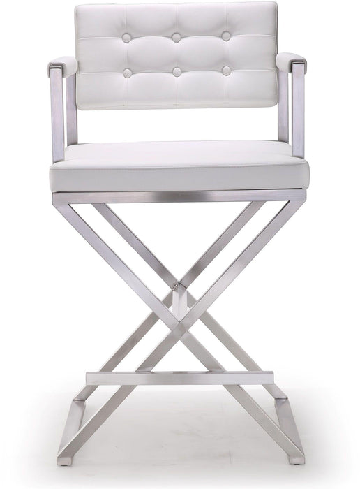 Director - Stainless Steel Counter Stool