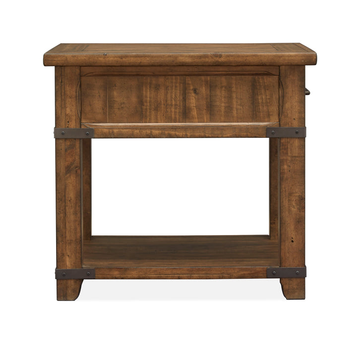 Chesterfield - Rectangular End Table - Farmhouse Timber