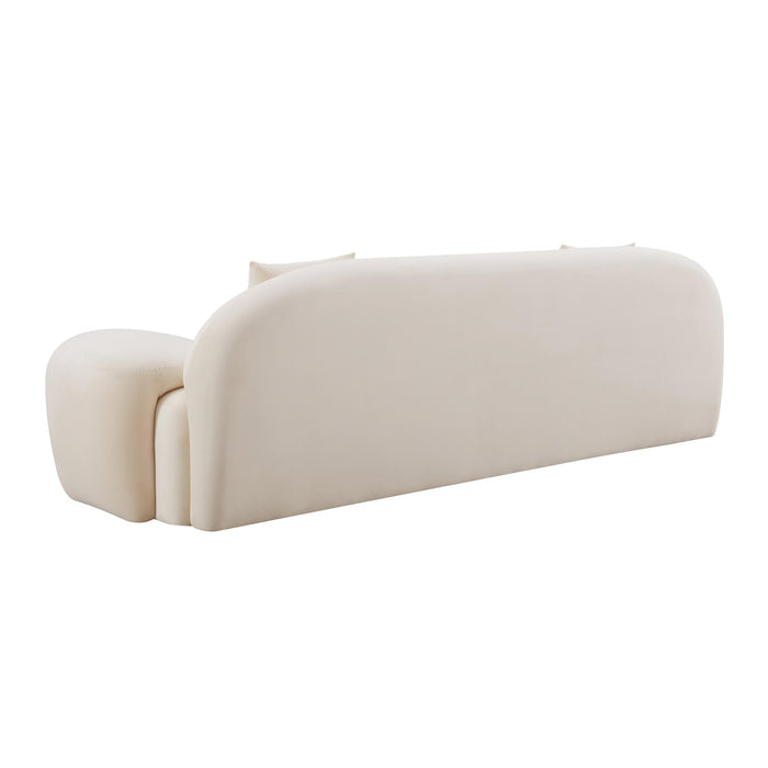 Allegra - Velvet Sofa - Cream