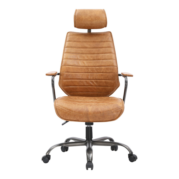 Executive - Swivel Office Chair - Cognac