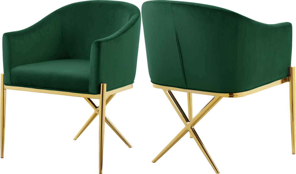 Xavier - Dining Chair with Gold Legs