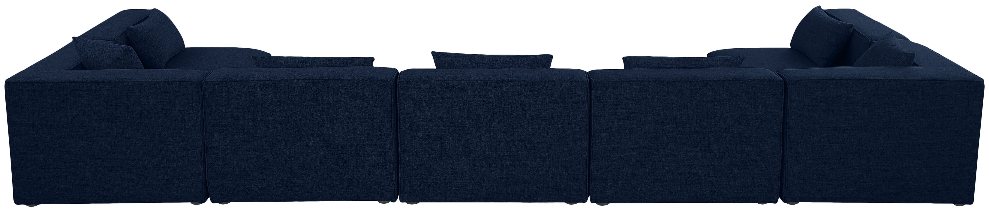 Cube - Modular Sectional 7 Piece - Navy