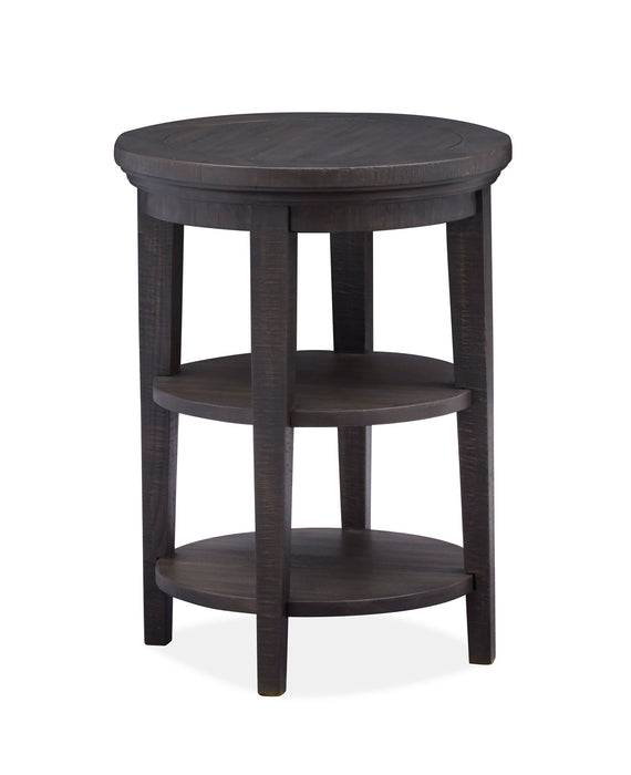 Westley Falls - Round Accent End Table - Graphite