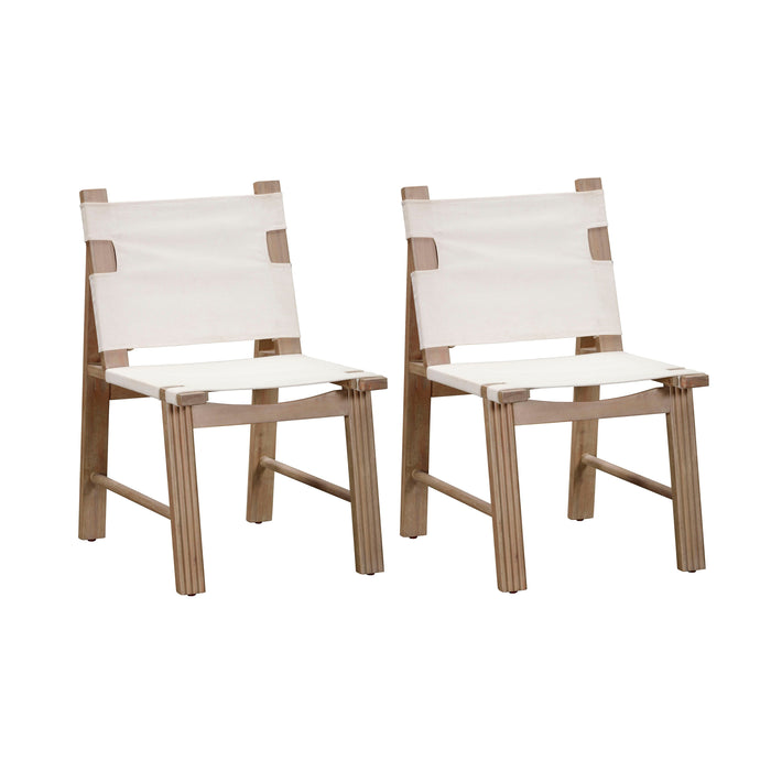 Cassie - Outdoor Dining Chair (Set of 2) - Cream