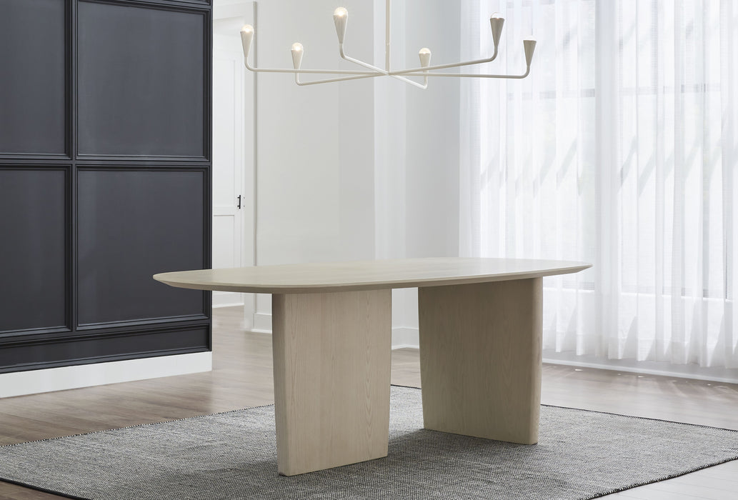 Liv Oval Dn Table - White Sand