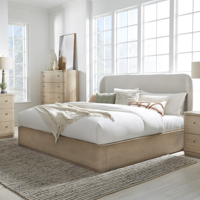 Penny Queen Bed - Buff Cream