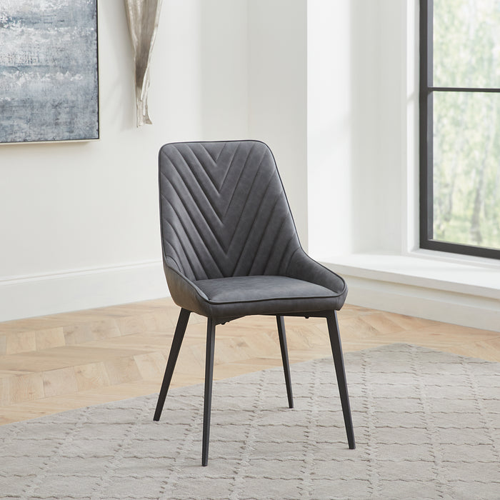 Lucia Side Chair - Charco/Blk