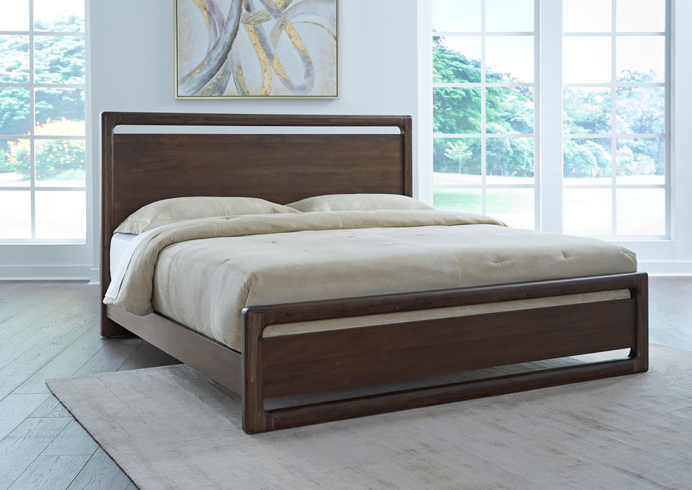 Sol Plfrm Queen Bed - Brwn Spc