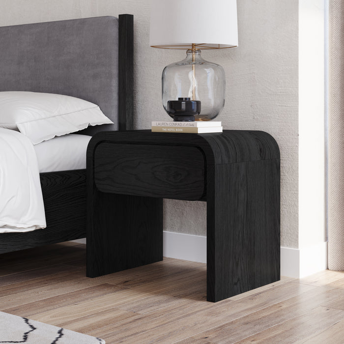 Elora 1-Drw Nightstand - Jet