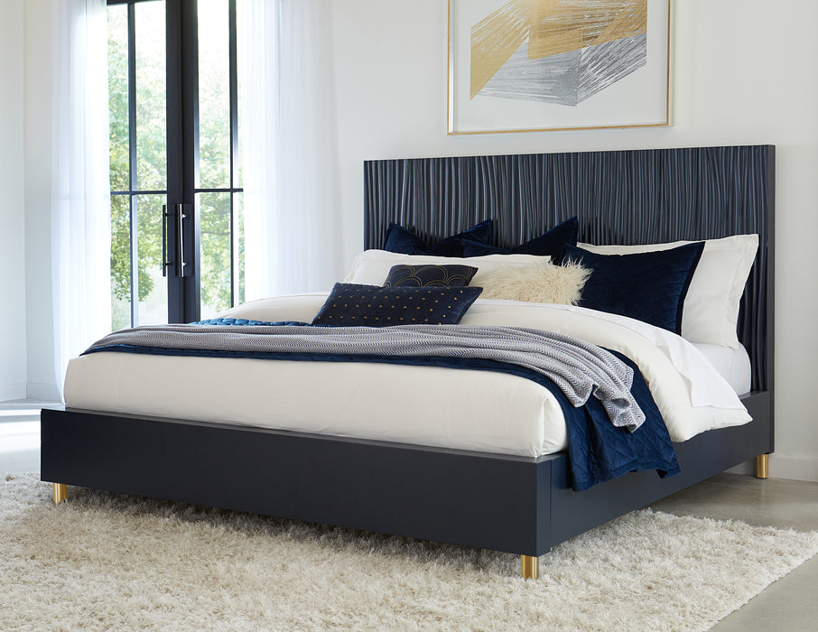 Argento KG Bed - Navy Bl/B Brs