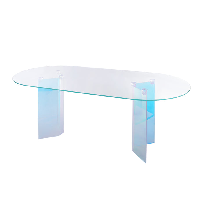 Fomo Oval Dn Table - Iridescnt